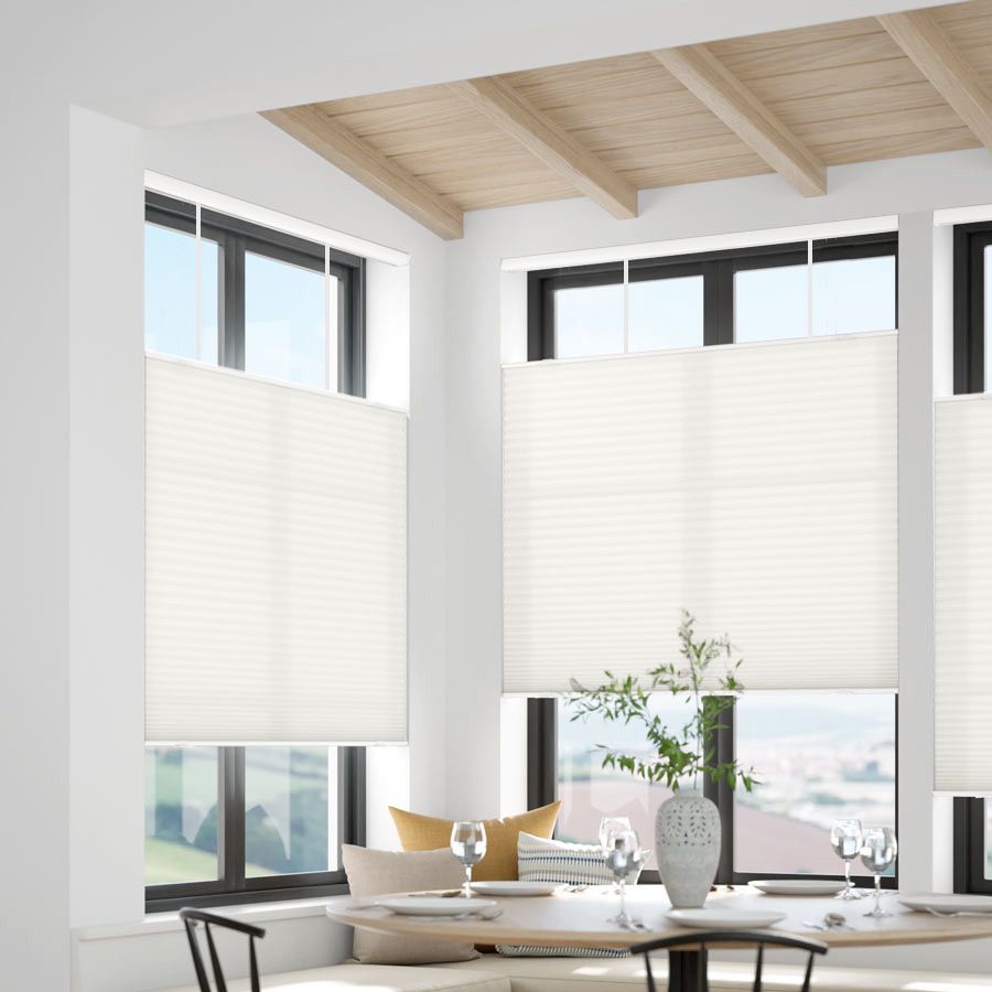 Honeycomb cellular shades with soft light and privacy control