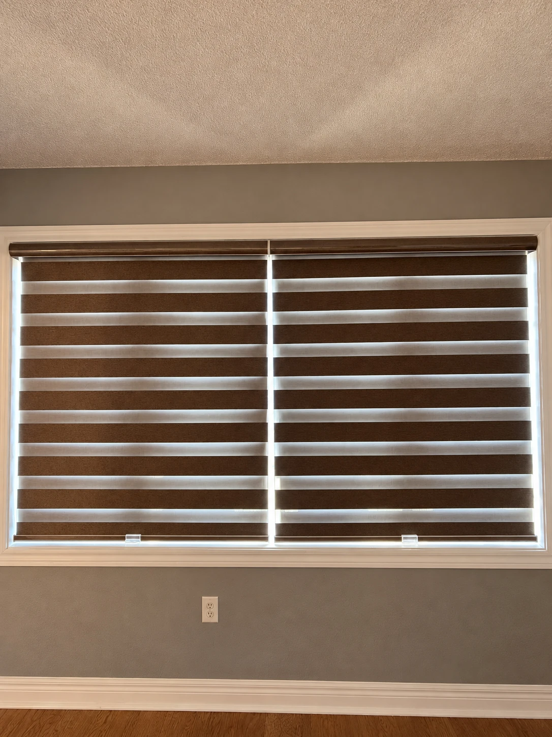 Brown Zebra Shades in a Brampton Home