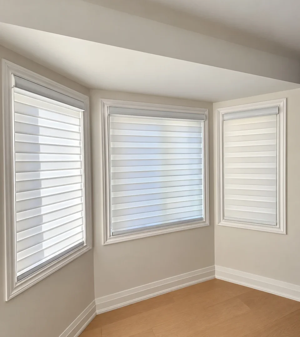 Zebra Shades in an Oakville Home