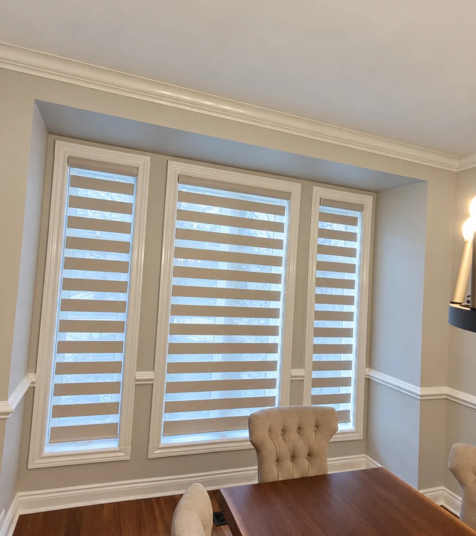 Zebra Shades in a Pickering Home
