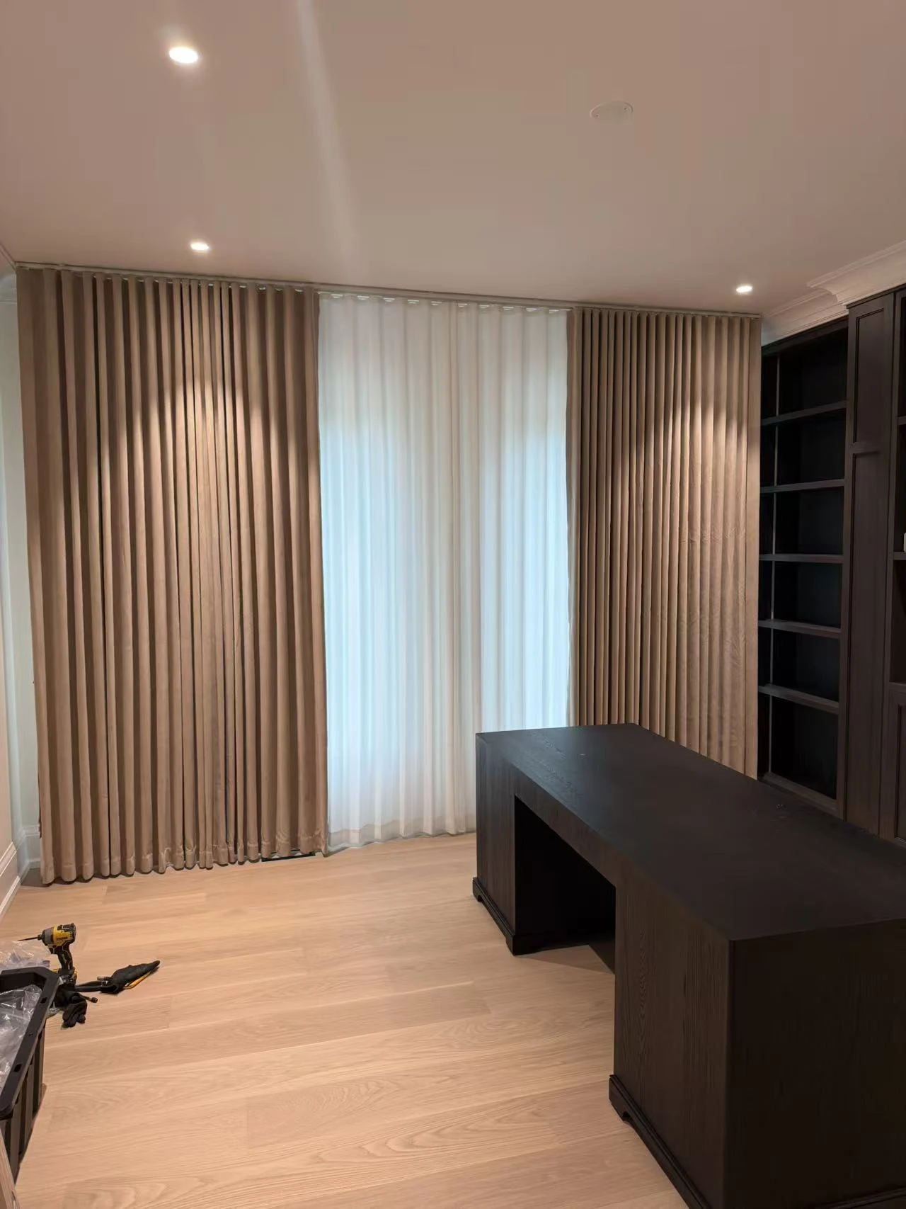 Two layers. One finished room