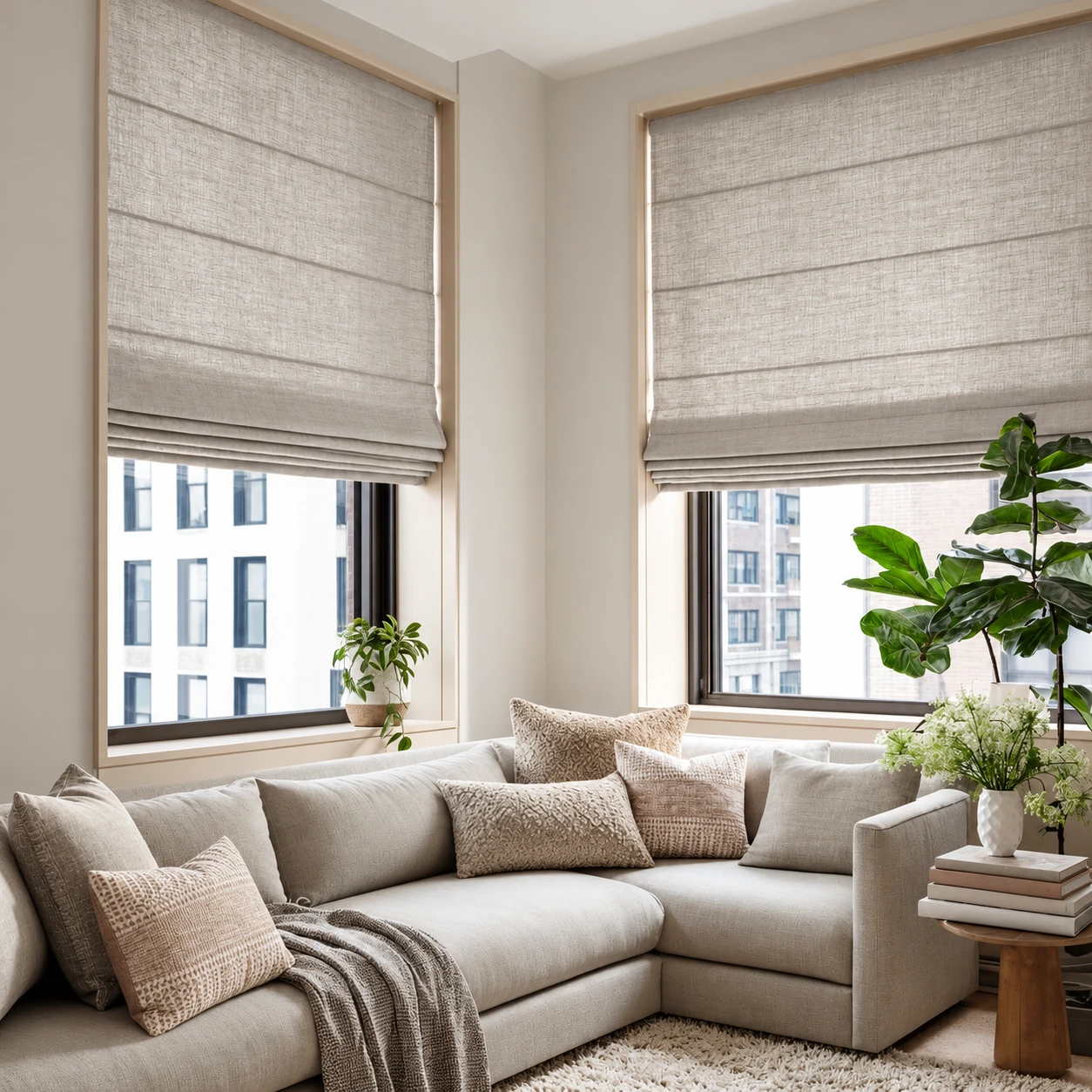 Roman shades